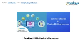 Benefits of EHR in Medical billing process
