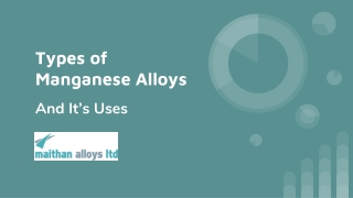 Types of Manganese Alloys & It's Uses