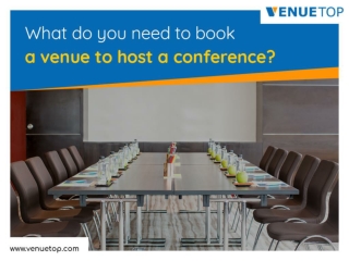 What Do You Need To Book A Venue To Host A Conference?