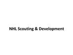 NHL Scouting Development