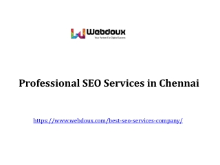 SEO Services in Chennai at India
