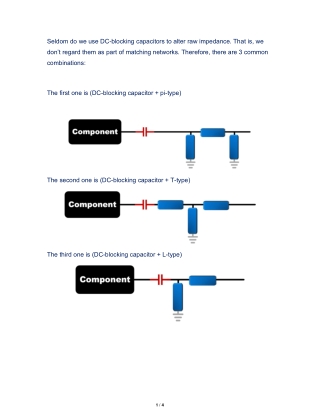 DC Block and matching Network