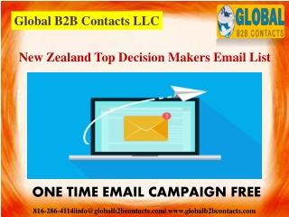 New Zealand Top Decision Makers Email List