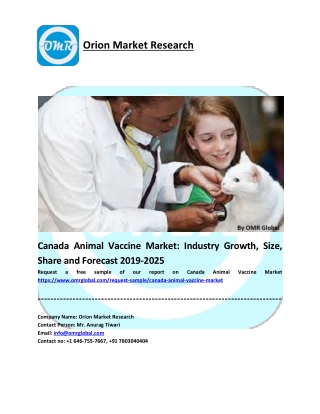 Canada Animal Vaccine Market: Industry Size, Global Trends, Growth, Opportunities, Market Share and Market Forecast 2019