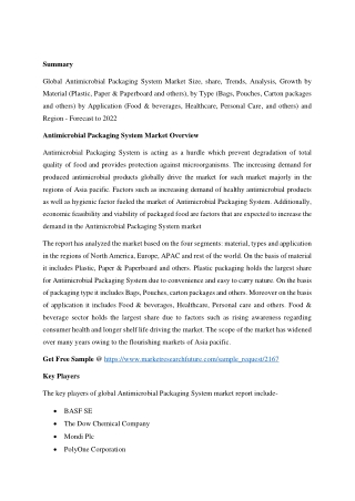 Antimicrobial Packaging System
