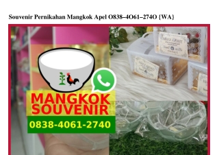 Souvenir Pernikahan Mangkok Apel 0838•4061•2740[wa]