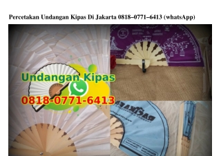 Percetakan Undangan Kipas Di Jakarta O818·O771·6413[wa]