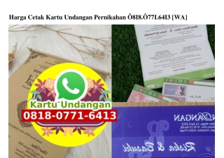 Harga Cetak Kartu Undangan Pernikahan 0818-0771-6413[wa]