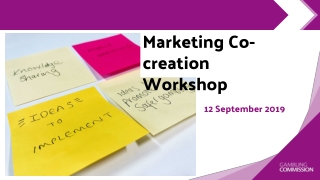 Marketing Co-creation Workshop