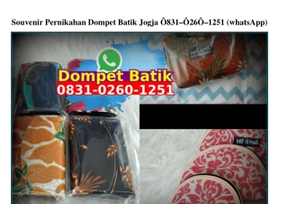 Souvenir Pernikahan Dompet Batik Jogja Ô831·Ô26Ô·1251[wa]