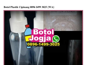 Botol Plastik Cipinang O896~1499~3O25[wa]