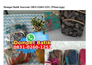 Dompet Batik Souvenir Ö831·Ö26Ö·1251[wa]