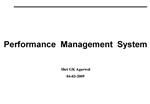 Performance Management System Shri GK Agarwal 04-03-2009