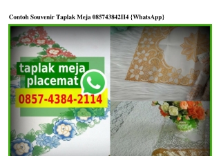 Contoh Souvenir Taplak Meja 085743842114[wa]