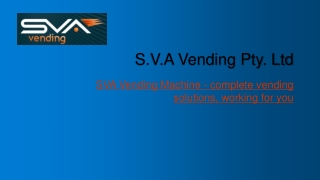 SVA Vending