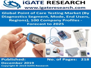 Global Point of Care Testing Market and Forecast to 2025