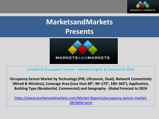 Growth of Occupancy Sensor – Market Insights & Forecast to 2024