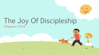 The Joy Of Discipleship