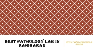 Best pathology lab in Sahibabad