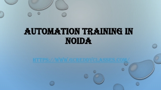 Automation Training in Noida