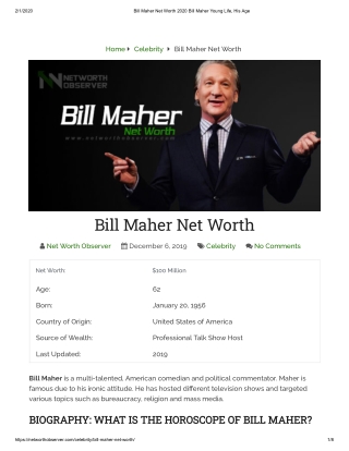 Bill Maher