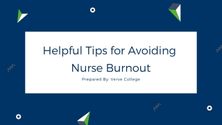 Helpful Tips for Avoiding Nurse Burnout