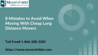 Hiring Cheap Long Distance Movers? Avoid these 8 Mistakes