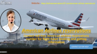 Find Cheap Flights by American Airlines Reservations