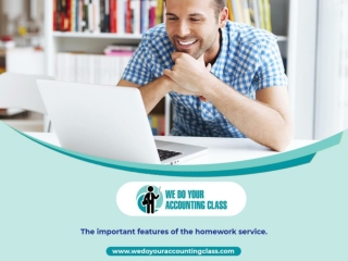 The important features of the homework service.