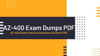 Download Latest AZ-400 Exam Dumps – Pass Microsoft Azure az-400 Exam like a Champ