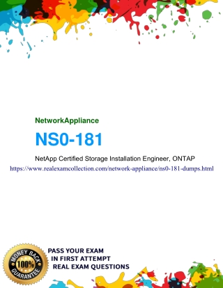 Network Appliance NS0-181 Exam Questions - NS0-181 Dumps PDF 100% Passing Guarantee