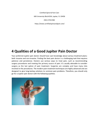 Jupiter Pain Doctor
