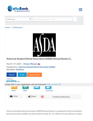 American Student Dental Association (ASDA) Annual Session 2020