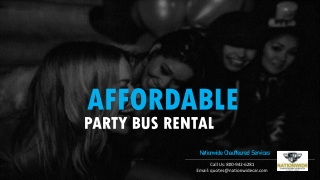 Affordable Party Buses