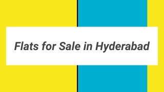 Flats for Sale in Hyderabad