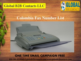 Colombia Fax Number List