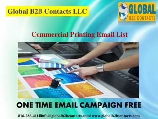 Commercial Printing Email List
