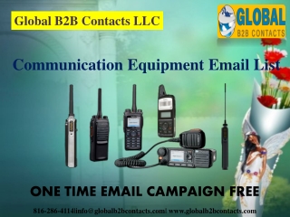 Communication Equipment Email List