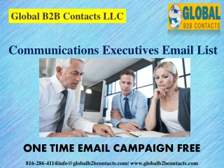 Communications Executives Email List