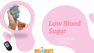 Low blood sugar symptoms