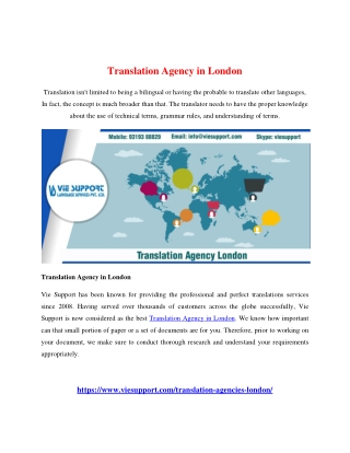 Translation Agency London