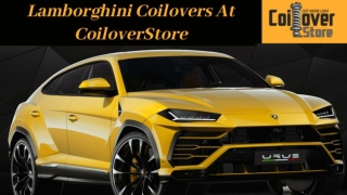 Lamborghini Coilovers at CoiloverStore