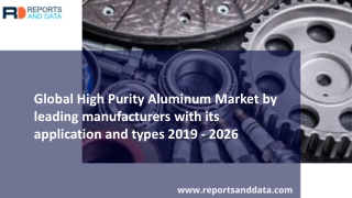 High Purity Aluminum Market Statistics and Forecasts to 2026