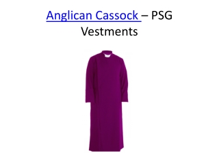 Anglican cassock for Bishops - PSG VESTMENTS