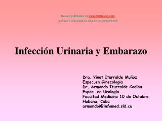 Infección Urinaria y Embarazo