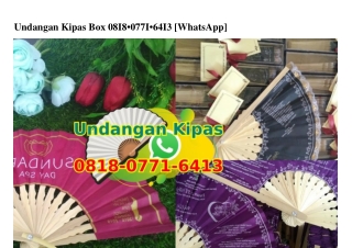 Undangan Kipas Box 0818•0771•6413[wa]