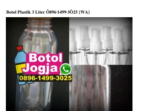 Botol Plastik 3 Liter Ö896 1499 3Ö25[wa]