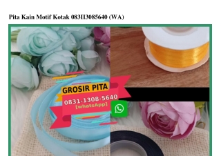 Pita Kain Motif Kotak 0831~1308~5640[wa]