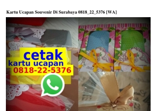 Kartu Ucapan Souvenir Di Surabaya 0818–22–5376[wa]