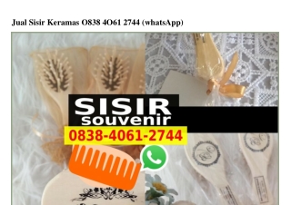 Jual Sisir Keramas Ô838–4Ô61–2744[wa]